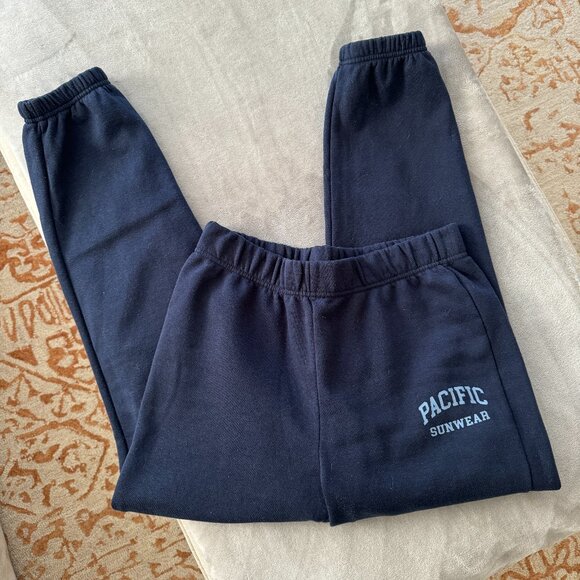 Pacific Sunwear Pants - Like NEW Navy Blue Pacific Sunwear Jogger Sweatpants Sz M